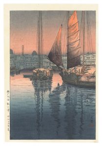 土屋光逸「瀬戸内海　鞆之津」