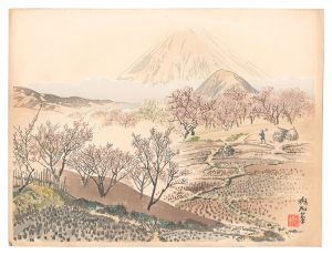 Plum Trees in Shimosoga and Mount Fuji / Jokata Kaiseki