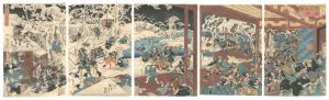 国芳「忠臣蔵夜討図 義士夜討乱入之図」