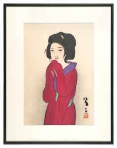 竹久夢二「赤襦袢」