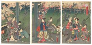 <strong>Toyokuni III</strong><br>Four Seasons of Genji / Spring