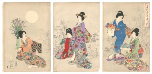 Chiyoda Inner Palace / Moon-Viewing Party / Chikanobu