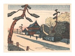 New One Hundred Views of Tokyo / Zojoji Temple, Shiba / Fukazawa Sakuichi 