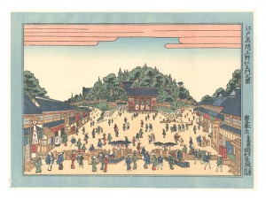 豊春「江戸名所 上野仁王門之図 【復刻版】」