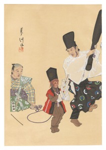 One Hundred Roles by Kyogen-ga / The Monkey-Skin Quiver / Yamaguchi Ryoshu
