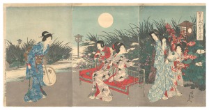 やまと風俗園の夜景　／　周延