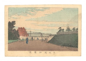 東京真画名所図解　赤坂紀伊国坂　／　安治（探景）