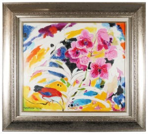 Vanda Orchid and Honeycreeper / Takama Soshichi