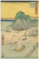 五十三次名所図会　三十一　舞坂 ／ 広重初代