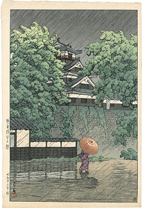 熊本城宇土櫓 ／ 川瀬巴水
