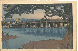 瀬田之唐橋 ／ 吉田博