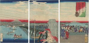 東京五大橋之一両国真景 ／ 清親