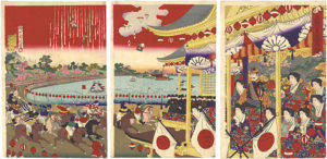 上野不忍競馬ノ図 ／ 周延